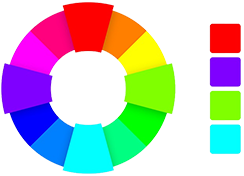 رنگ های چهارگانه در طراحی لوگو