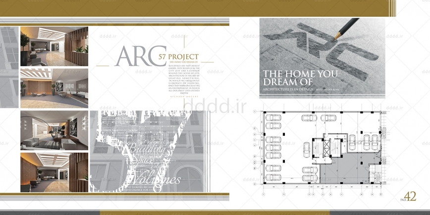 طراحی کاتالوگ شرکت ساختمانی ARC