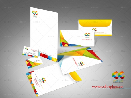 طراحی ست اداری شرکت ColorGlass