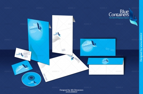 طراحی ست اداری شرکت Blue Containers