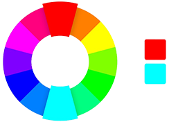رنگ های مکمل در طراحی لوگو