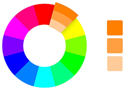 رنگ های تک رنگ در طراحی لوگو