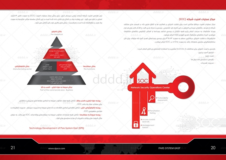 طراحی کاتالوگ شرکت پارس سیستم