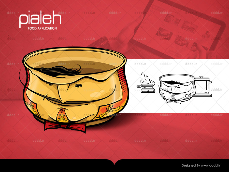 طراحی کاراکتر و شخصیت پردازی اپلیکیشن پیاله