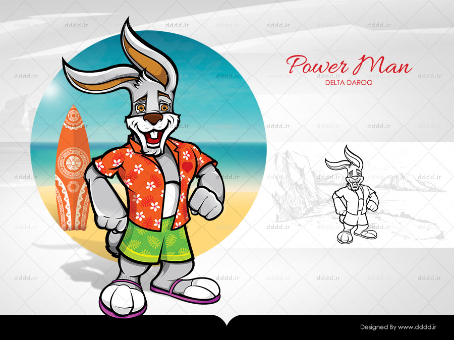 طراحی کاراکتر و شخصیت پردازی محصولات آقایان Powerman