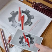 طراحی لوگو شرکت شهاب نیرو