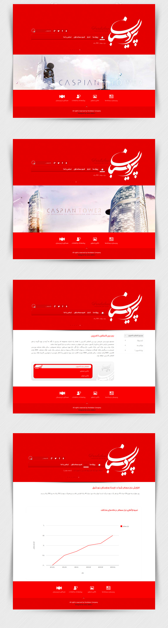 طراحی سایت شرکت پردیسبان